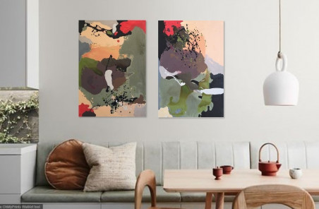 Autumn Landscapes II original painting by Dalia Kirkutienė. Abstract Paintings