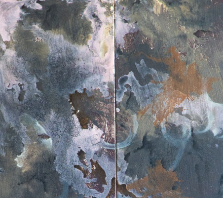 Lagoon (diptych) original painting by Živilė Vaičiukynienė. Home