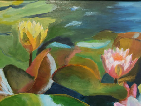 Water Lillies original painting by Irena Jasiūnienė. Home