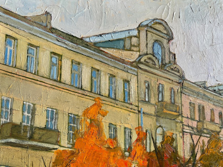 Vilnius motif original painting by Arvydas Kašauskas. Home