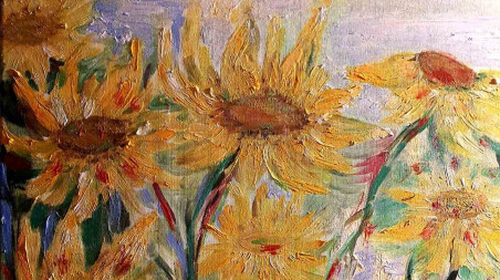 Flowers original painting by Zita Virginija Tarasevičienė. Home