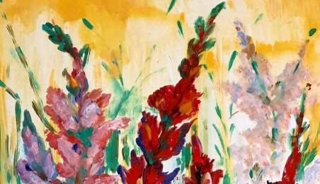 Gladiolus original painting by Zita Virginija Tarasevičienė. Home