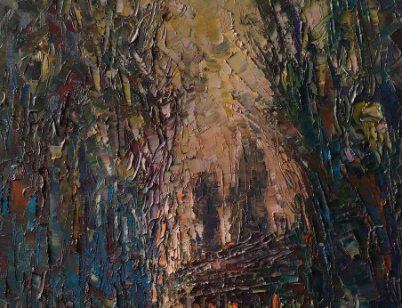 Road To The Garden original painting by Simonas Gutauskas. Home