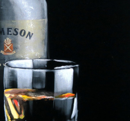 Whiskey 1 original painting by Sergejus Želobčastas. Home