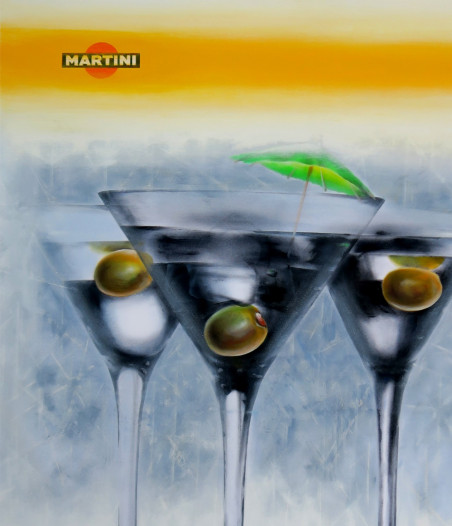 Martini original painting by Sergejus Želobčastas. Home