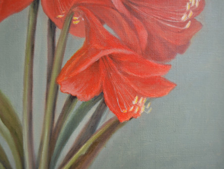 Amarilis original painting by Danutė Virbickienė. Home