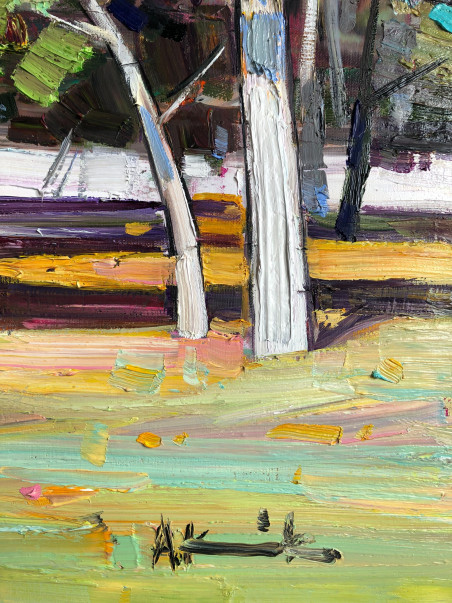 Autumn II original painting by Arvydas Kašauskas. Picked landscapes