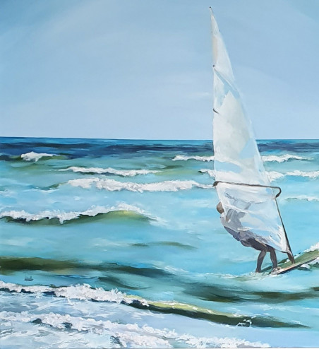 Downwind original painting by Nadia Petraitienė. Home