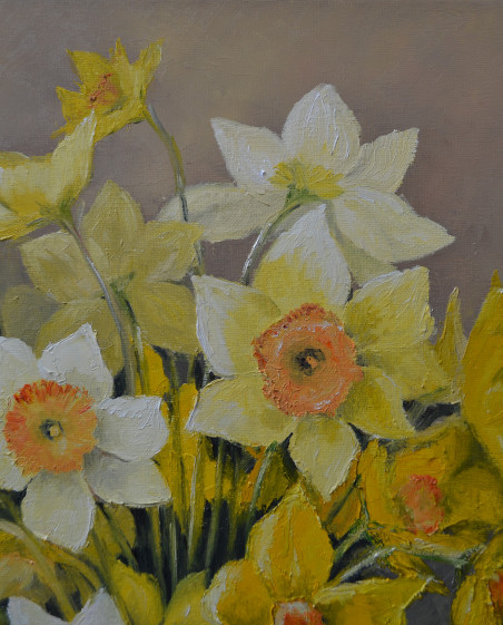 Spring original painting by Danutė Virbickienė. Home