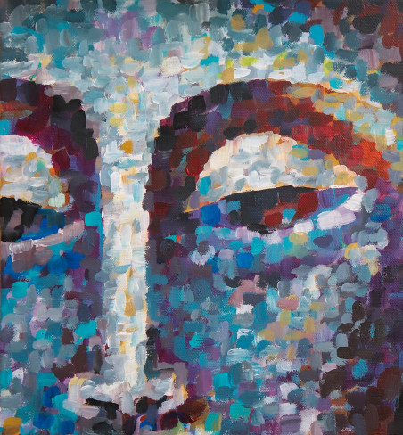 Mosaic Buda original painting by Agnė Mitkutė. Home