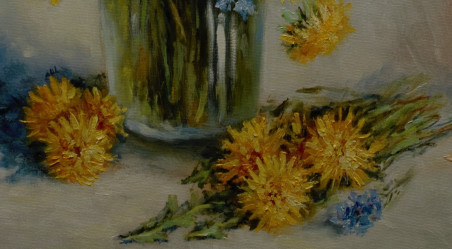 From Dandelion Meadow original painting by Irma Pažimeckienė. Flowers