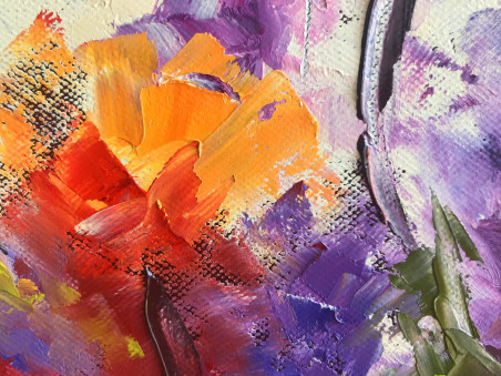 Light of the Flowers original painting by Rita Medvedevienė. Home