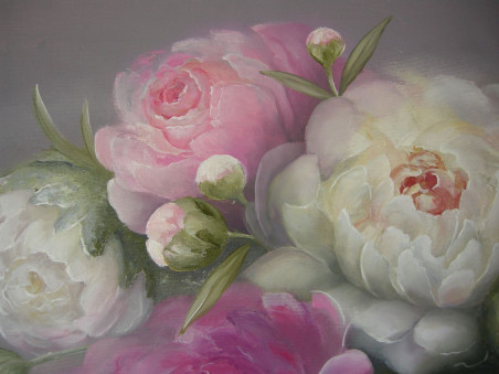 Peonies original painting by Viktorija Labinaitė. Home