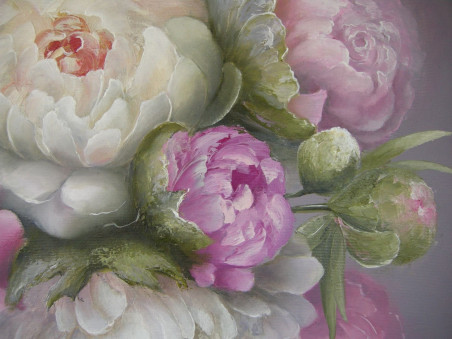 Peonies original painting by Viktorija Labinaitė. Home