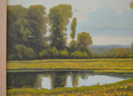 Spring Morning original painting by Rimantas Virbickas. Home