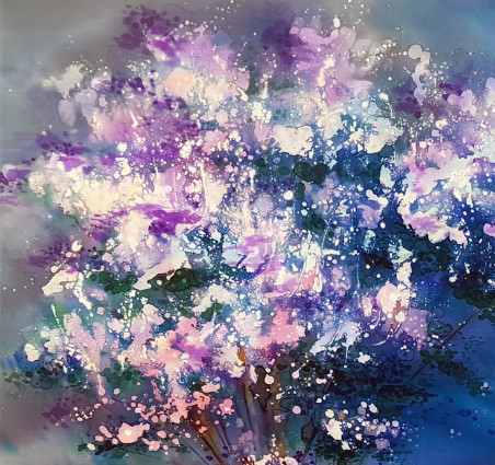 Blooming Bush original painting by Rūta Burbulė. Home