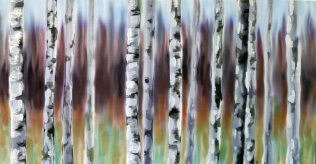 Birch Trees original painting by Rūta Burbulė. Home