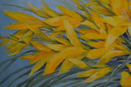 Lilies original painting by Danutė Virbickienė. Home