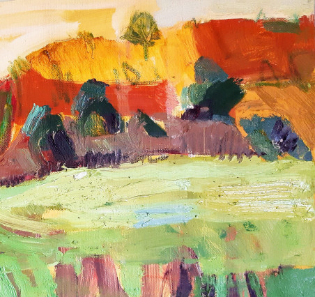 Upper Lands II original painting by Loreta Zdanavičienė. Home