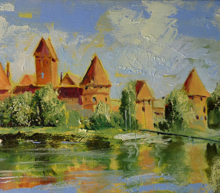 Trakai. August original painting by Rasa Staskonytė. Home