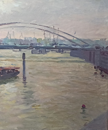 The Bridge original painting by Viktor Reznik. Home