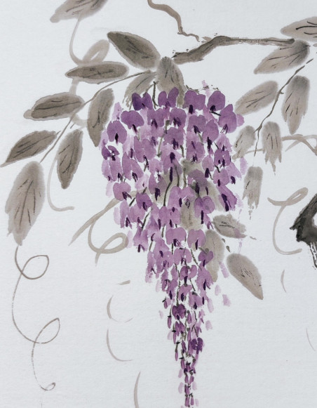 Wisteria original painting by Indrė Beinartė. Home