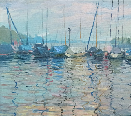 On the Alster (Hamburg) original painting by Viktor Reznik. Home