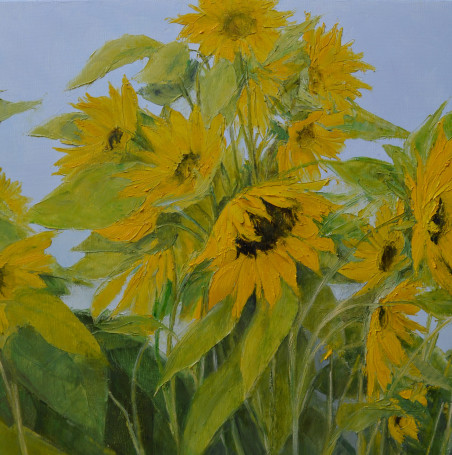 Sunflowers original painting by Danutė Virbickienė. Home