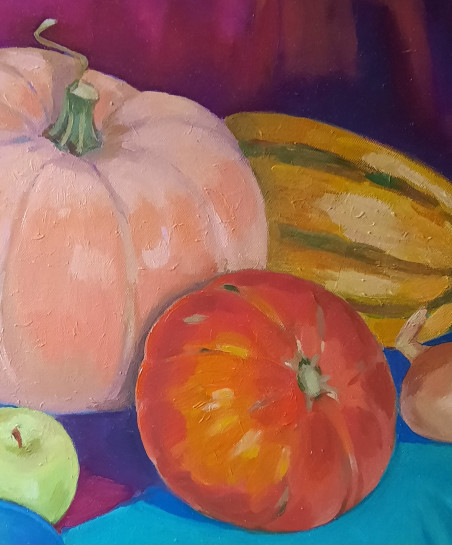 Pumpkin original painting by Rima Rusinova. Home